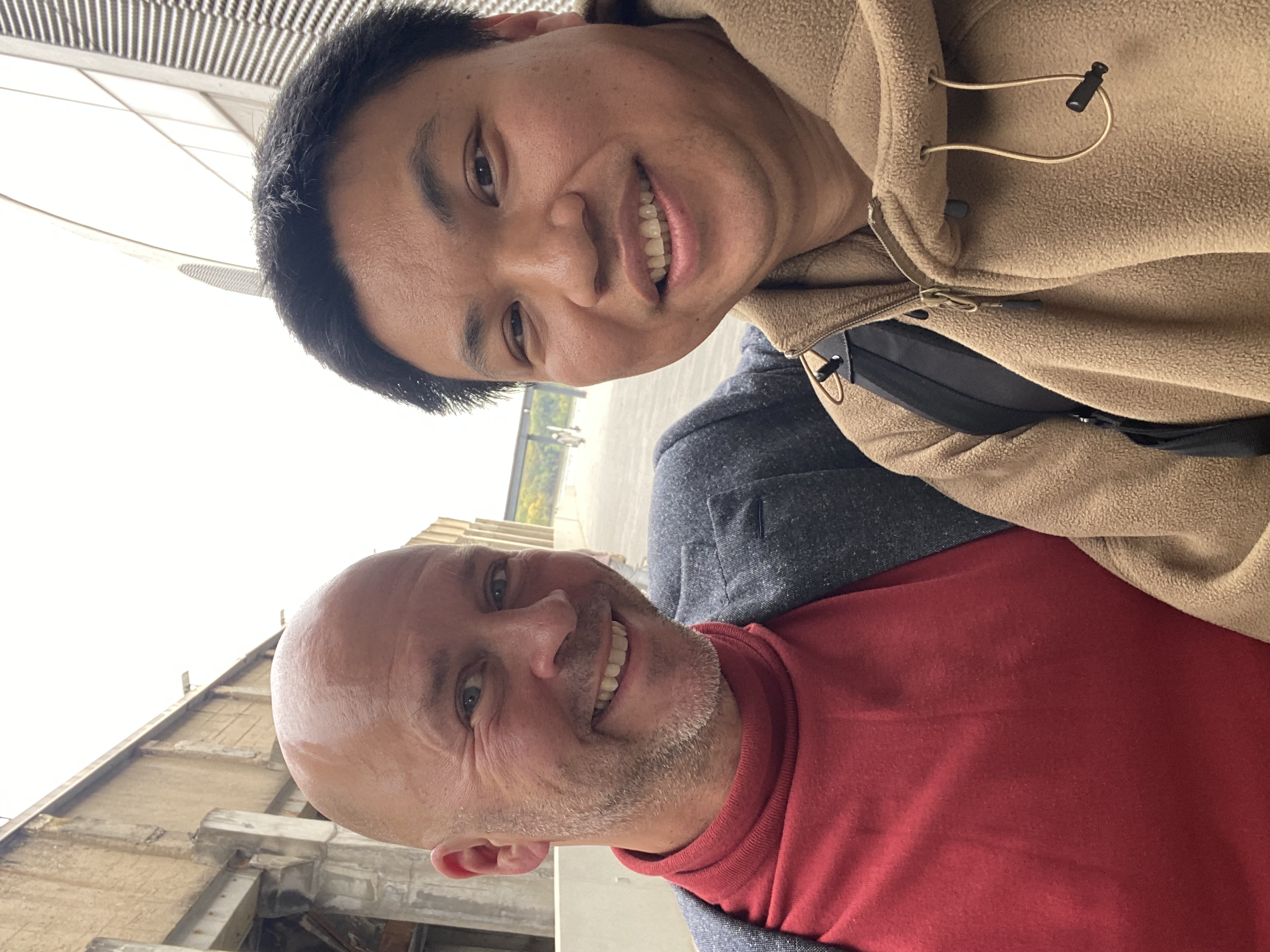 Figure 1: A selfie of Derek and me